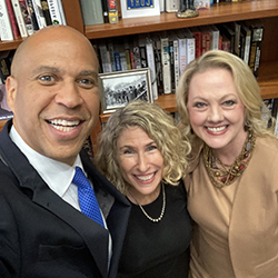 Sen Booker with Kitty Block and Sara Amundson - 2021 Humane Awards